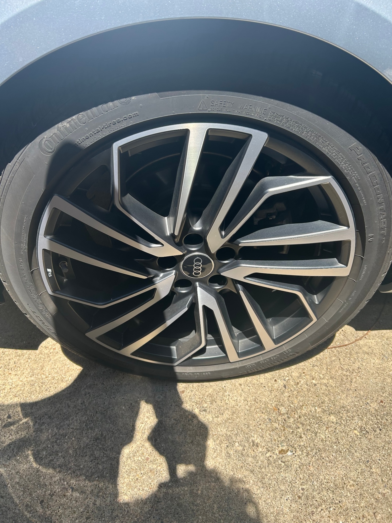 Audi wheel and tire detail